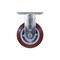 Vestil Polyurethane Rigid Caster 5 In. Diameter x 2 In. Width 600 Lb. Capacity Maroon/Gray CST-VE-5X2PUP-R - alternate 3